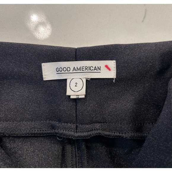 Good American The High Shine Black Leggings Skinny Cocktail Party - Picture 4 of 11